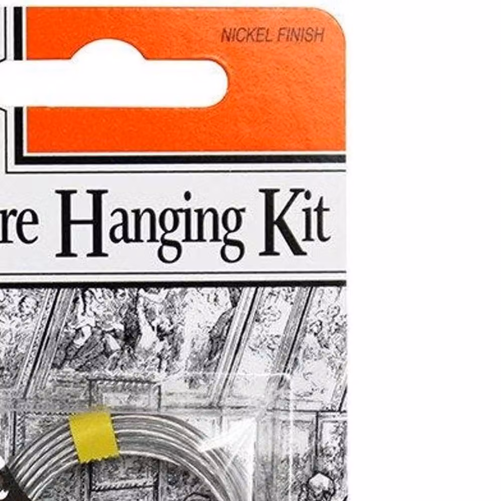 X Picture Hanging Kit with 4 Nickel Plated Hooks and 3m Wire – 2