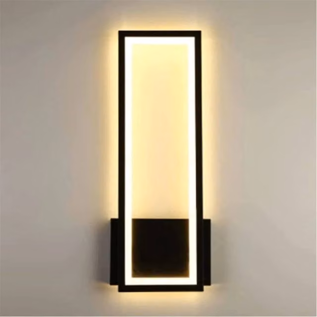 Nordara 16W Modern LED Up and Down Wall Light in Black with Warm White Light – 1