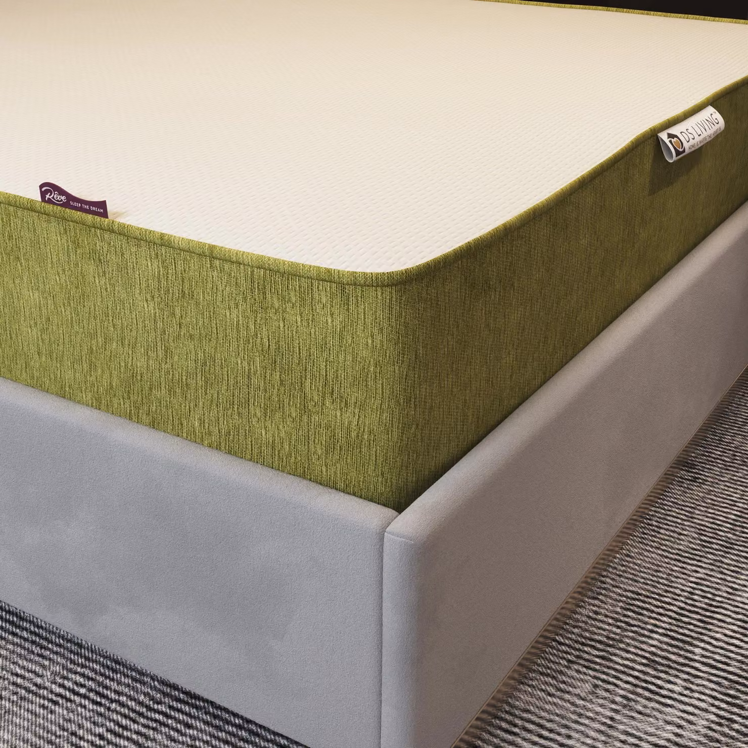 DS Living Reve Emerald Hybrid Gel-Flex Memory Foam Mattress, Green, W/D/H: 90 x 190 x 25.4 cm – 4