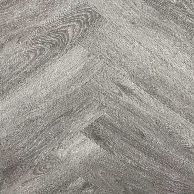 Vinyl Flooring UK Glue Down Wood Look LVT Flooring in Light Grey, 2.5mm Thick, Covers 3.9sqm