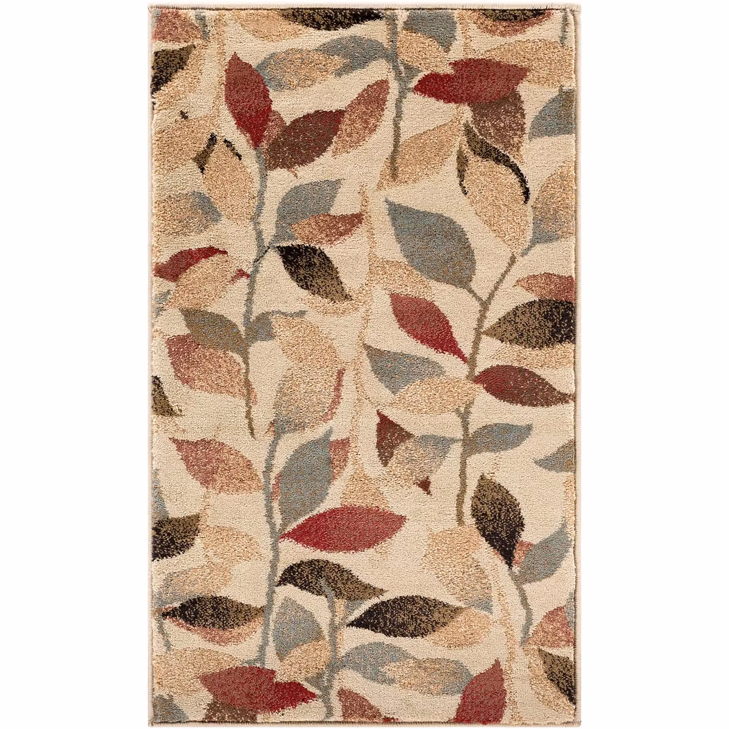 Livabliss Riley Geometric Mid-Century Modern Rug in Multicolour Red, Beige, Green and Brown, W: 60 cm, L: 225 cm – 2