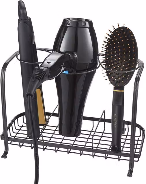 House of Home Freestanding Metal Hair Dryer and Straighteners Holder in Anthracite – 1