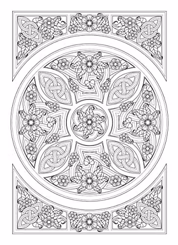 Creative Haven Celtic Nature Designs Adult Coloring Book – 3