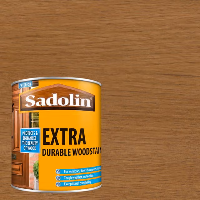 Sadolin Extra Durable Water Repellent Woodstain, Natural Brown, 5 l