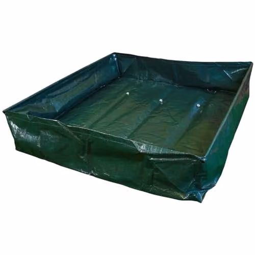 mysmartbuy Green Raised Square Grow Bag Planter, H25 x W97 x D97 cm – 1