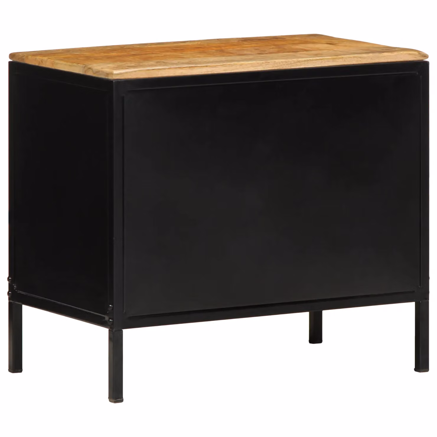 Berkfield Home Bedside Cabinet in Brown Solid Rough Mango Wood, W/D/H: 50 x 30 x 45 cm – 4