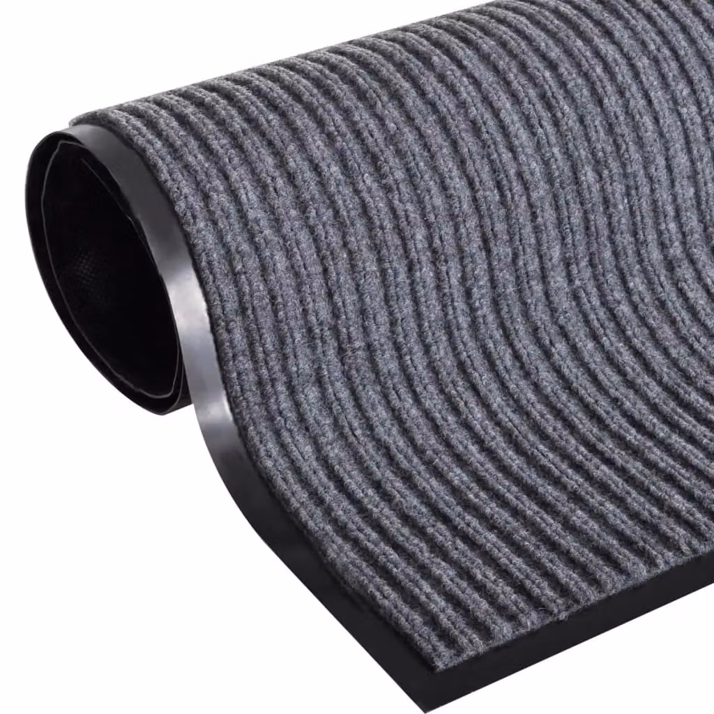 Berkfield Home Grey Non-Slip PVC Door Mat W: 90 cm, D: 60 cm – 2