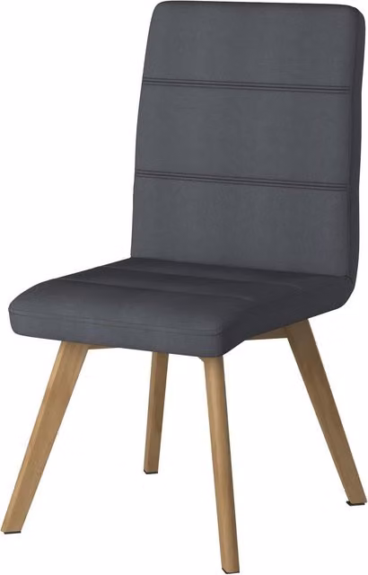 Alphason Athens Modern Grey Fabric and Beech Wood Chair