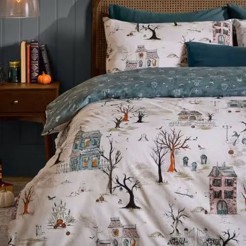 Riva Home Ghost Town Reversible Graphic Duvet Cover Set – 3