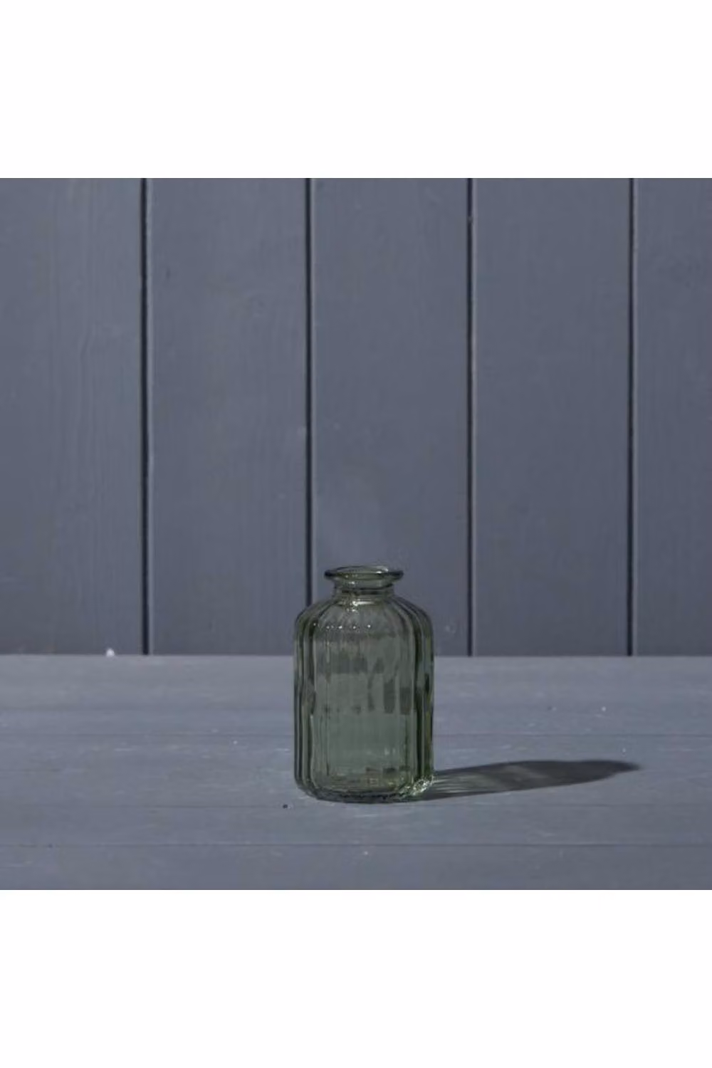 KDMD Vintage Green Ribbed Glass Bottle – 2