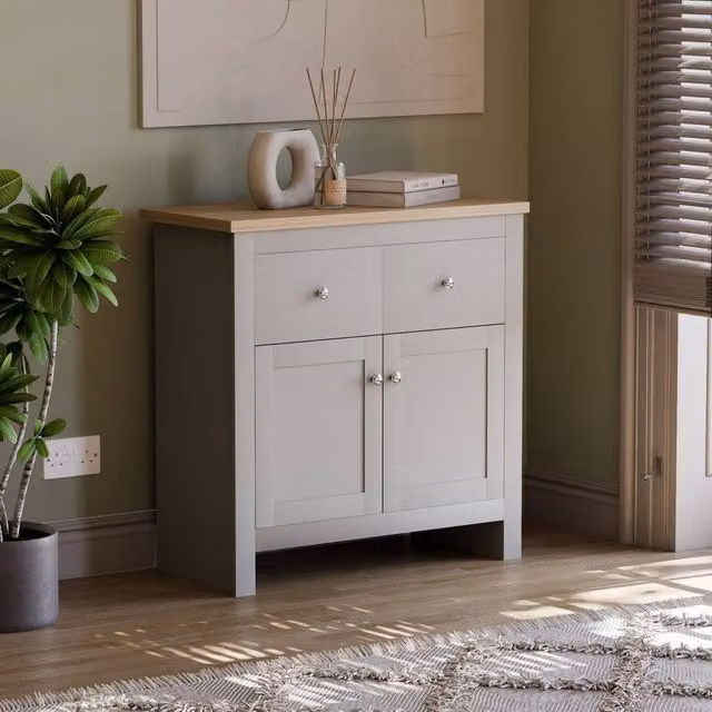 HD Designs Vida Designs Arlington Grey 2 Door and 2 Drawer Sideboard