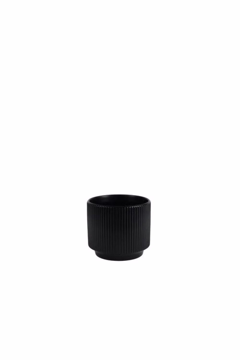 KDMD Hortus Tokyo Ceramic Pot in Matt Black, 2 Pack, W: 16 cm, D: 14 cm – 2