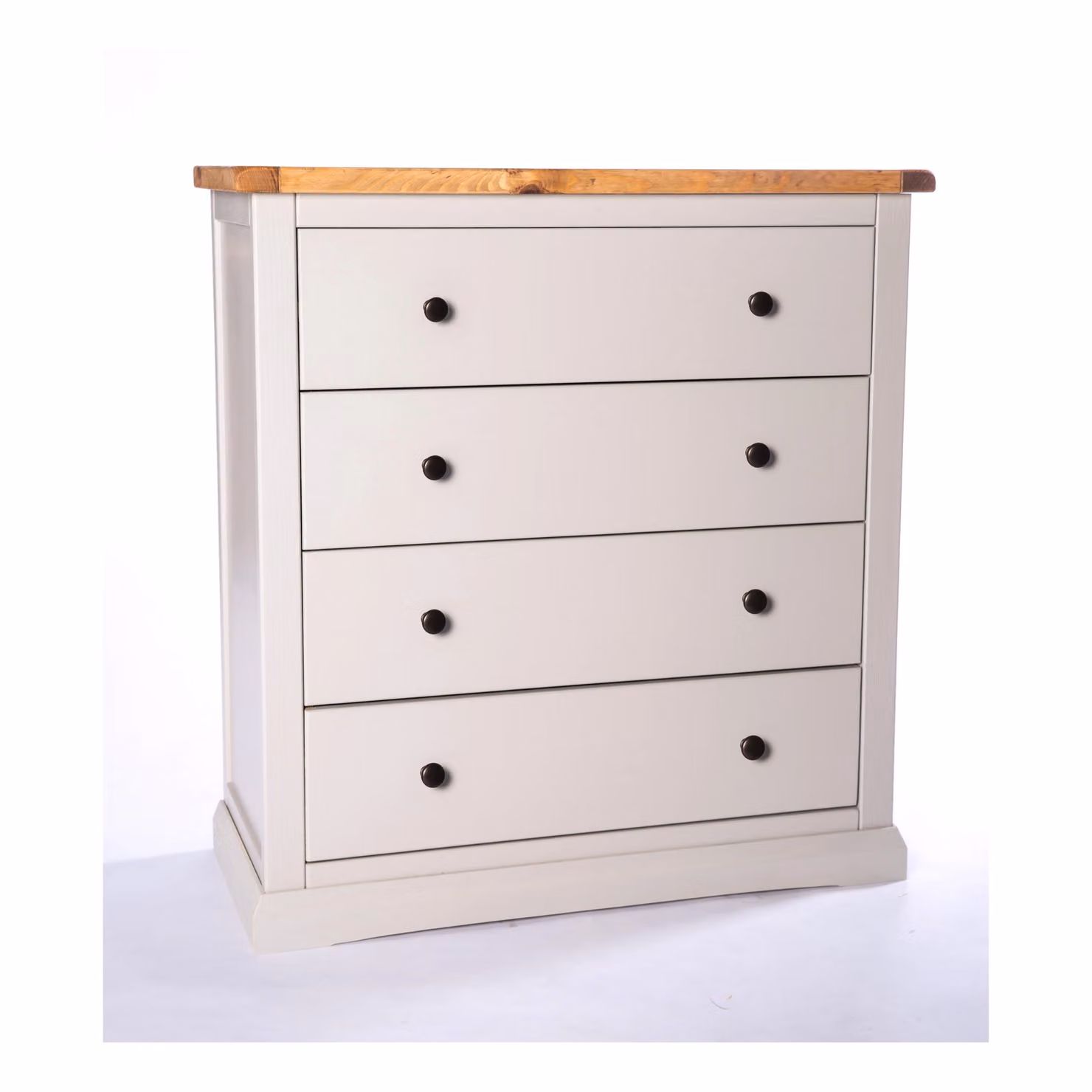 Cabinet Bits Loreo 4 Drawer Chest of Drawers in Light Grey with Gold Knobs – 2