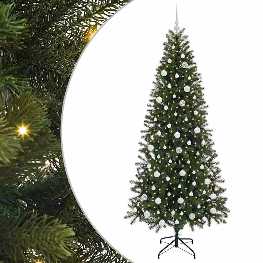 Berkfield Home Artificial Green Christmas Tree with 300 LEDs, Height: 210 cm – 2