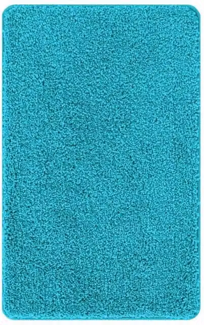 Berkfield Home Rectangular Non-Slip Bath Mat in Turquoise, W: 50 cm, L: 80 cm – 1