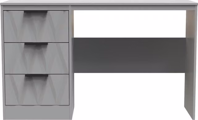 Ready Assembled 2 U Washington 3 Drawer Desk in Grey