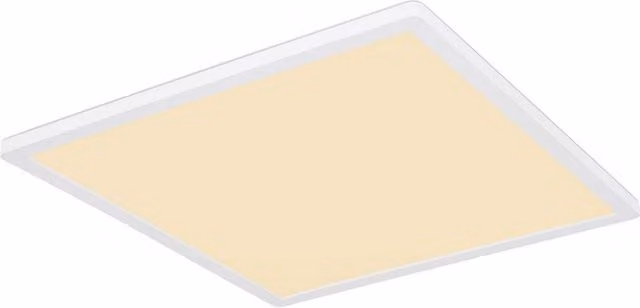 Netlighting Sapana Square Flush Ceiling Light, White, 42 cm, LED 3000K, IP44