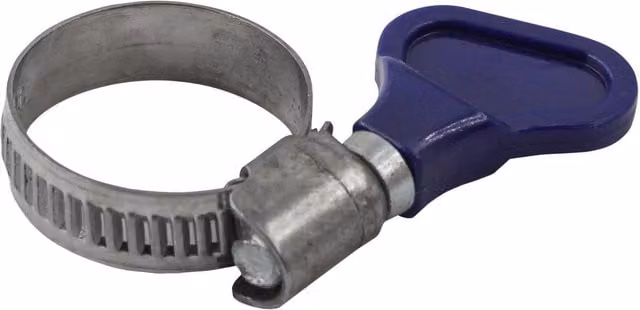 Faithfull Galvanised Steel Wing Screw Hose Clip, Multicolour