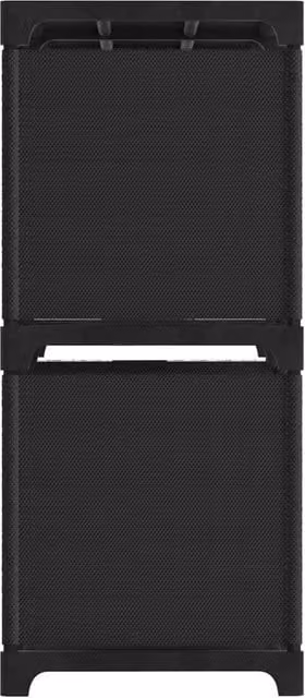 Berkfield Home Modern 4-Cube Display Shelf in Black, W/D/H: 69 x 30 x 72.5 cm – 1