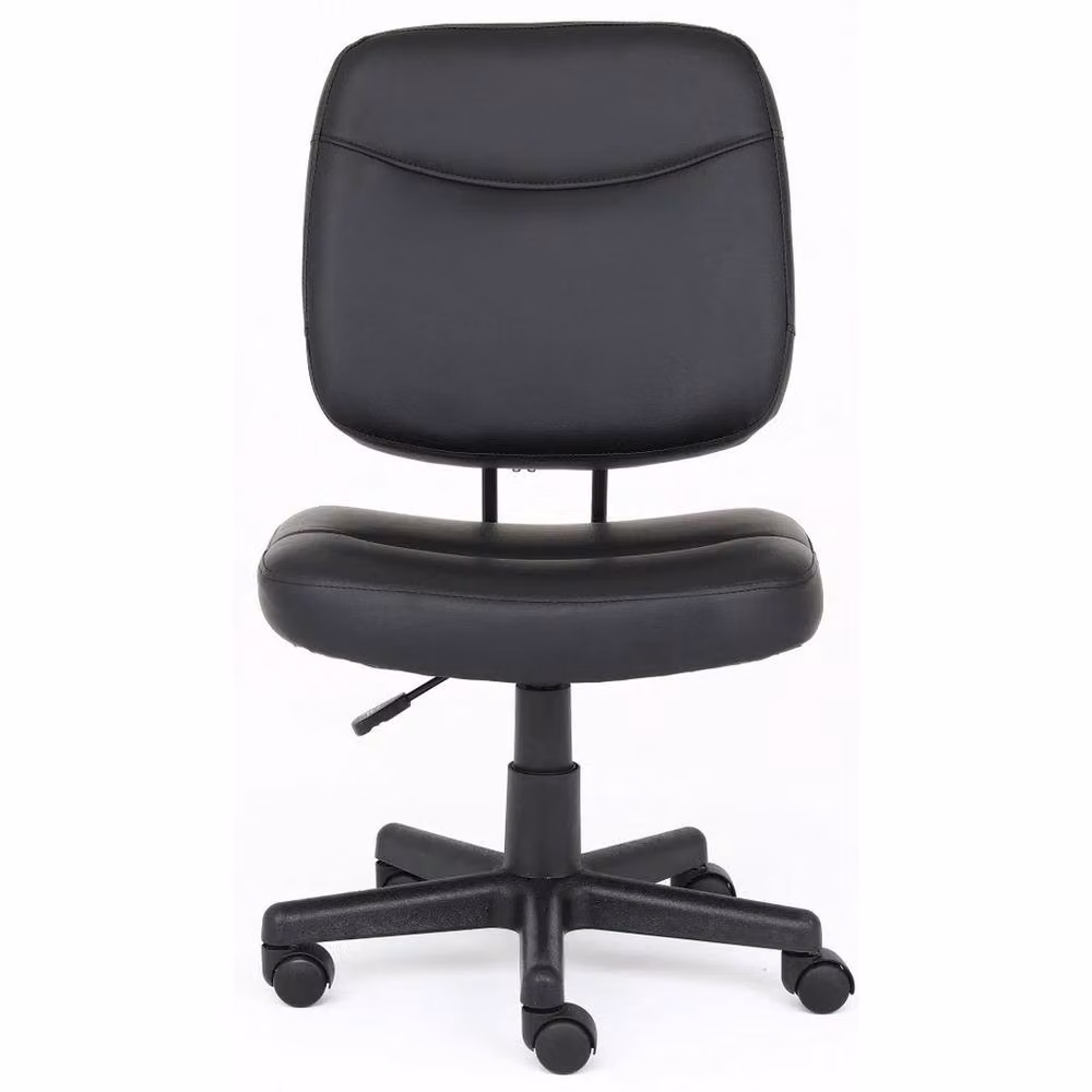 FORGEVIO Swivel PU Leather Home Office Computer Task Chair in Black – 3