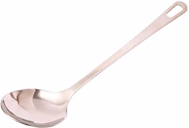 Dexam Stainless Steel Oval Serving Spoon in Silver
