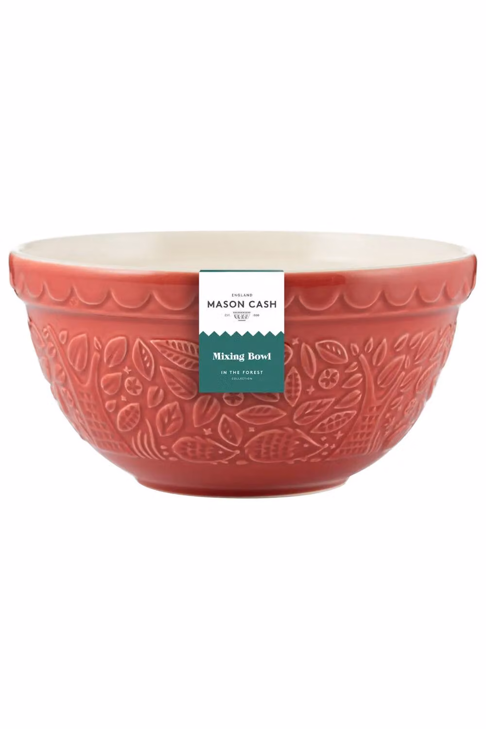 Mason Cash In The Forest Hedgehog S30 Ceramic Mixing Bowl, Red, Diameter: 21 cm – 3