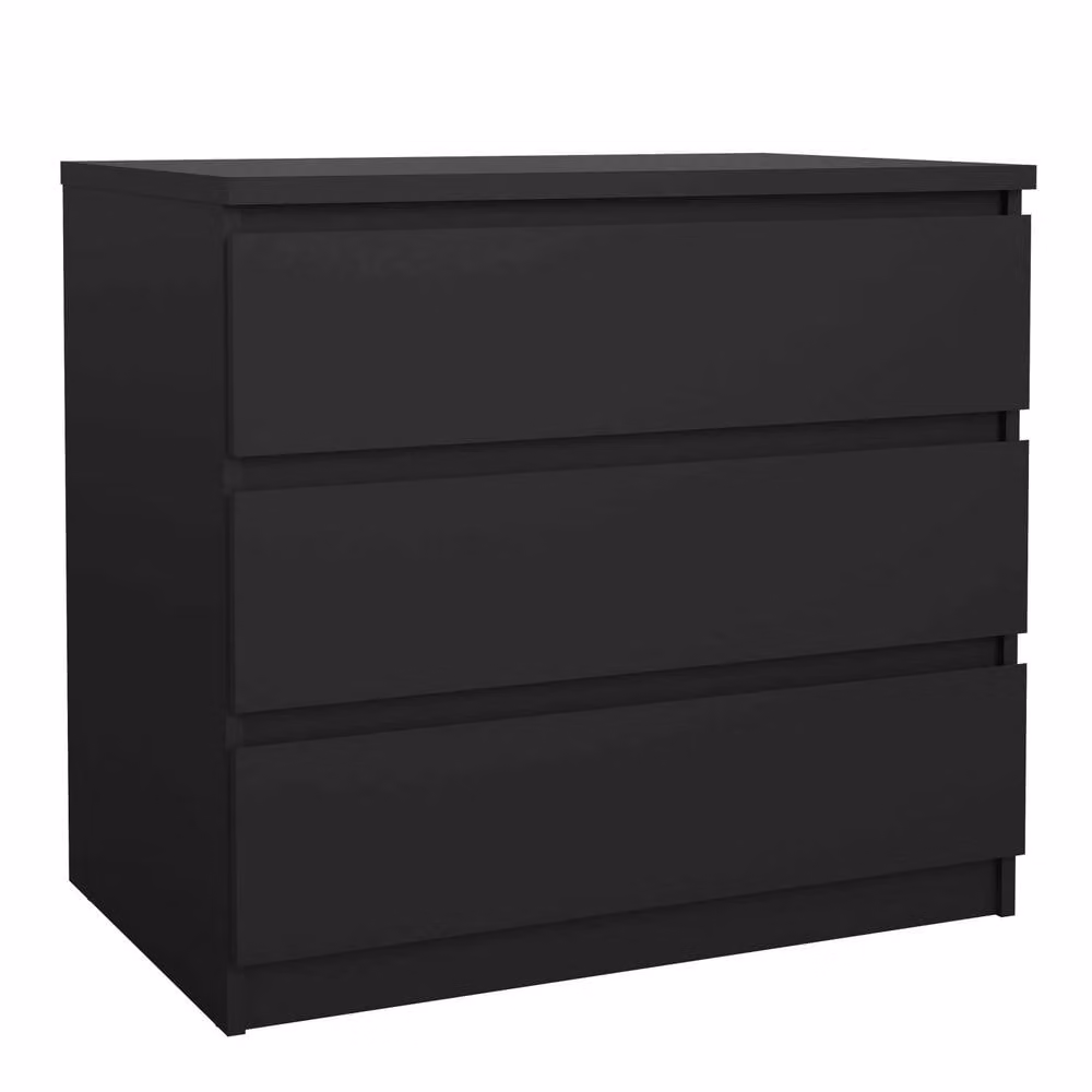 Wyld Haus Budapest Matt Black 3 Drawer Chest – 2