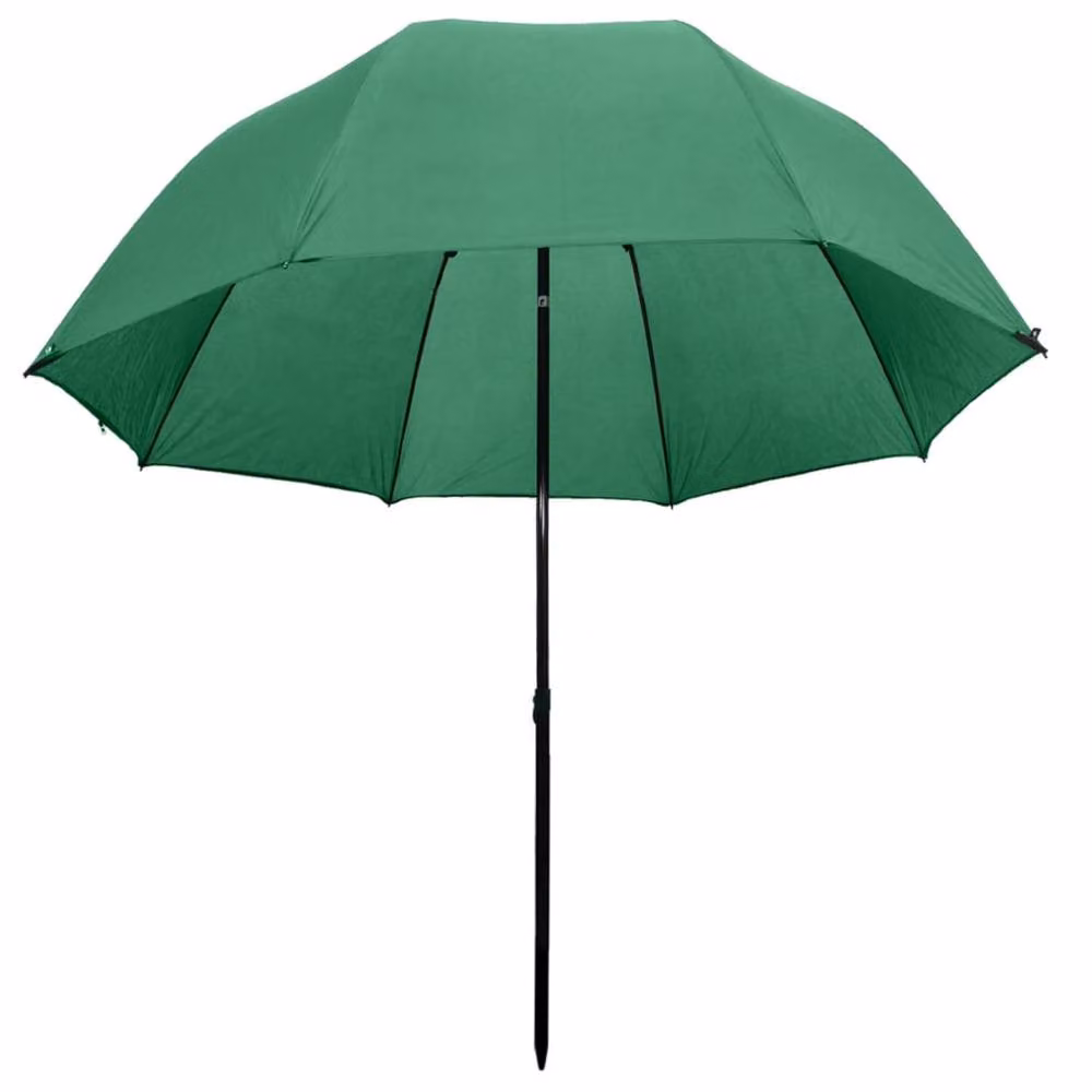 Berkfield Home Green Fishing Umbrella W: 300 cm, D: 240 cm – 3