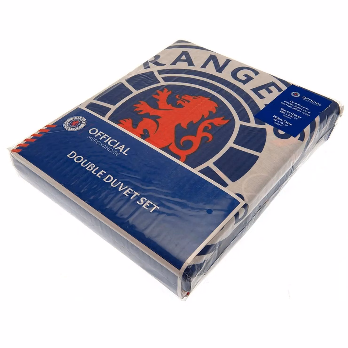 Rangers FC Reversible Pulse Duvet Cover and Pillowcase Set in Blue, W/D/H: 140 x 200 cm and 90 x 190 cm – 2