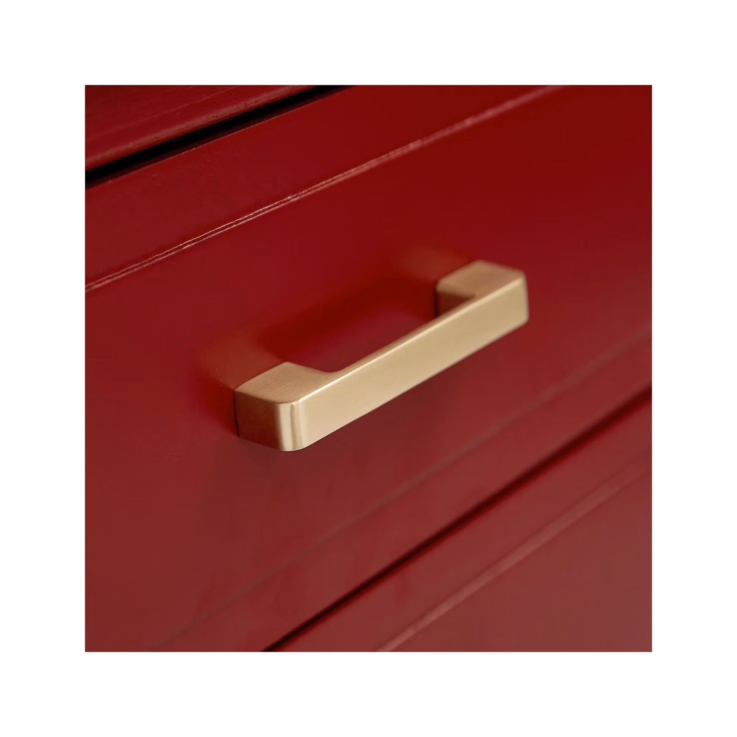 Cabinet Bits Palazzi 2 Drawer Bedside Table in Red – 3
