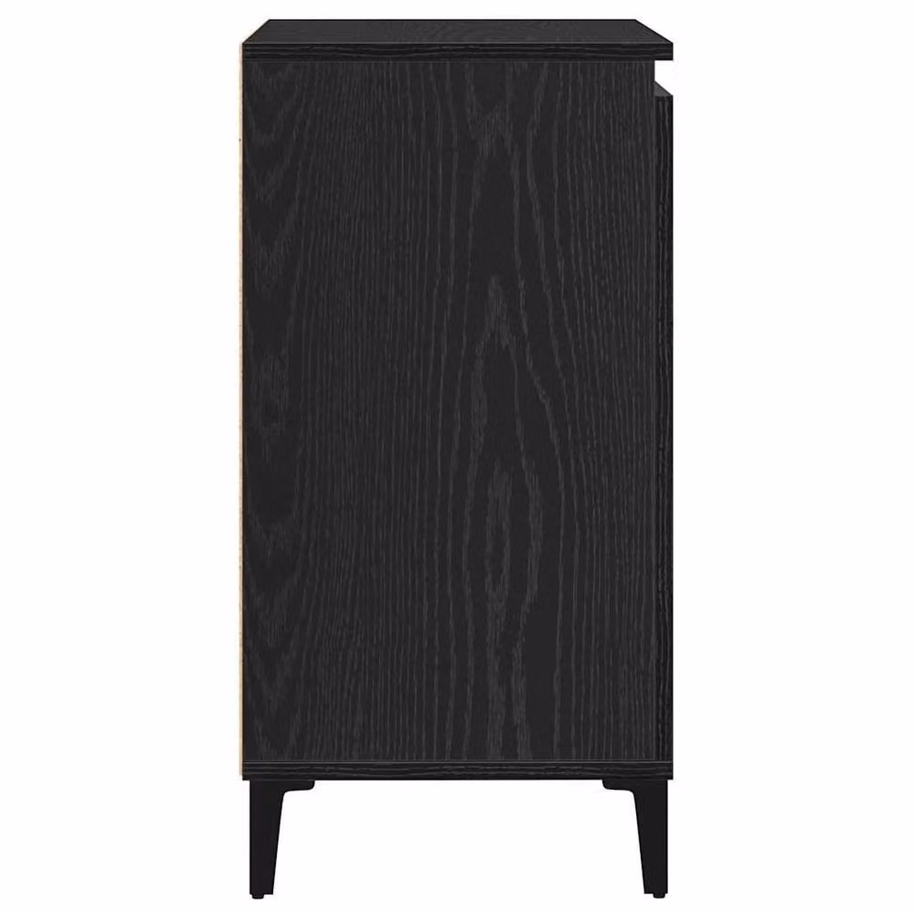 Berkfield Home Black Oak Sideboard in Engineered Wood, W/D/H: 60 x 35 x 70 cm – 3