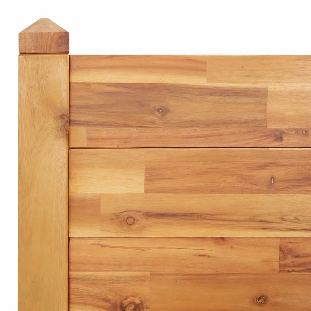 Berkfield Home Garden Wooden Raised Bed in Brown, W/D/H: 160 x 60 x 84 cm – 2