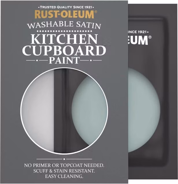 Rust-Oleum Kitchen Cupboard Satin Finish Tester Sachet in Gresham Blue, 10ml