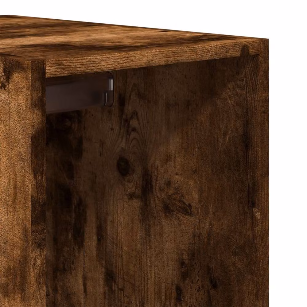 Berkfield Home Smoked Oak Wardrobe in Brown, W/D/H: 30 x 50 x 200 cm – 3