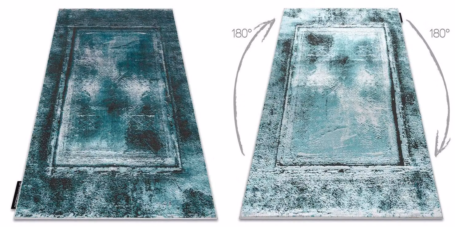 RugsX De Luxe Abstract Green Polyester Rug, W: 160 cm, L: 220 cm – 2
