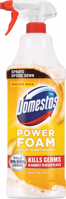 Domestos Toilet and Bathroom Power Foam Citrus Blast 650ml