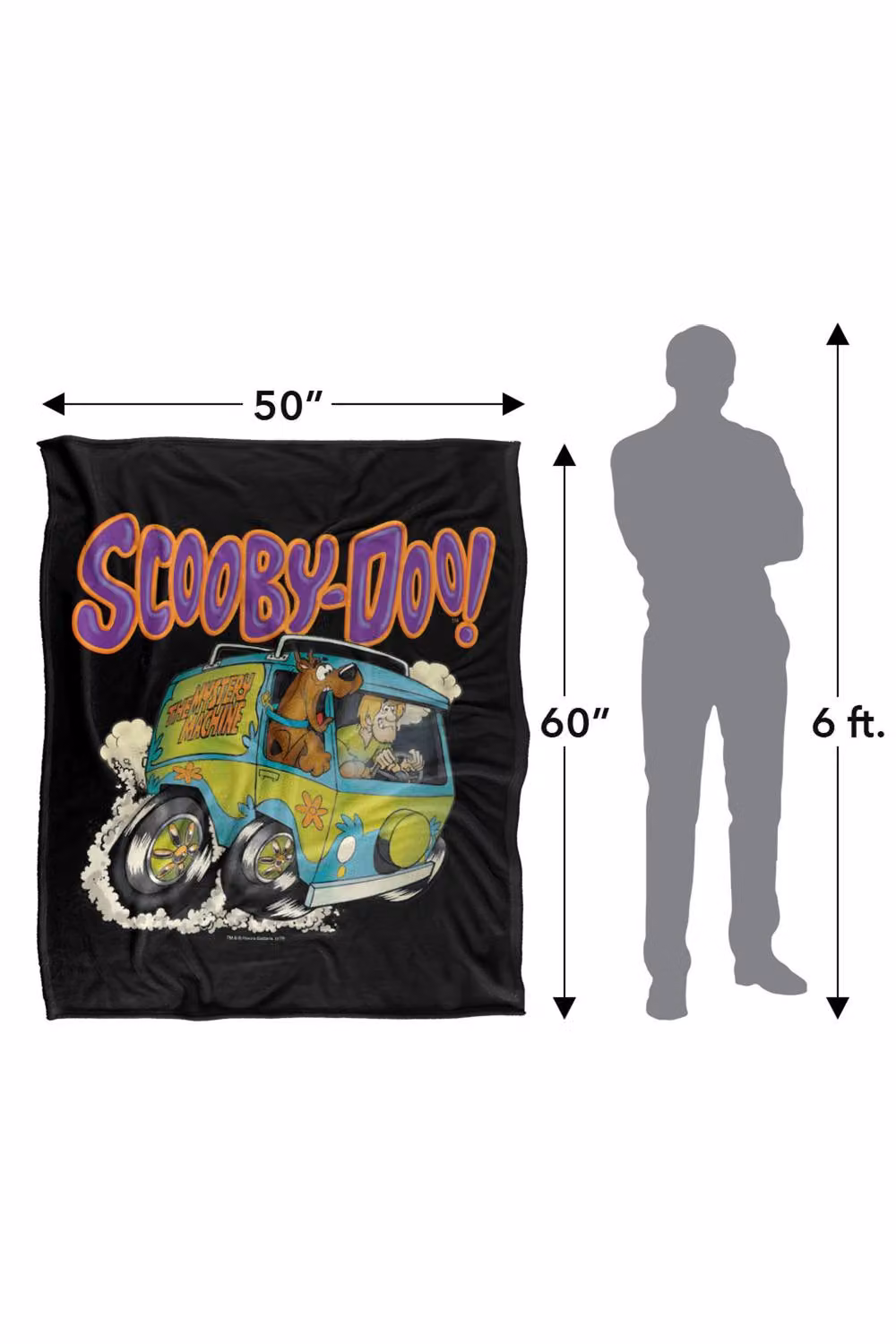 LOGOVISION Scooby Doo Scoob Fink Super Soft Silky Touch Fleece Throw Blanket, Multicolour – 8