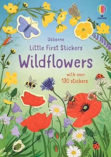 Usborne Little First Stickers Wildflowers Multicolour Paper Sticker Set