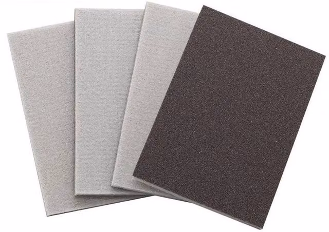 FLAVORA Grey Sanding Foam Sponge Sand Pad for Wood and Metal, W: 520 mm