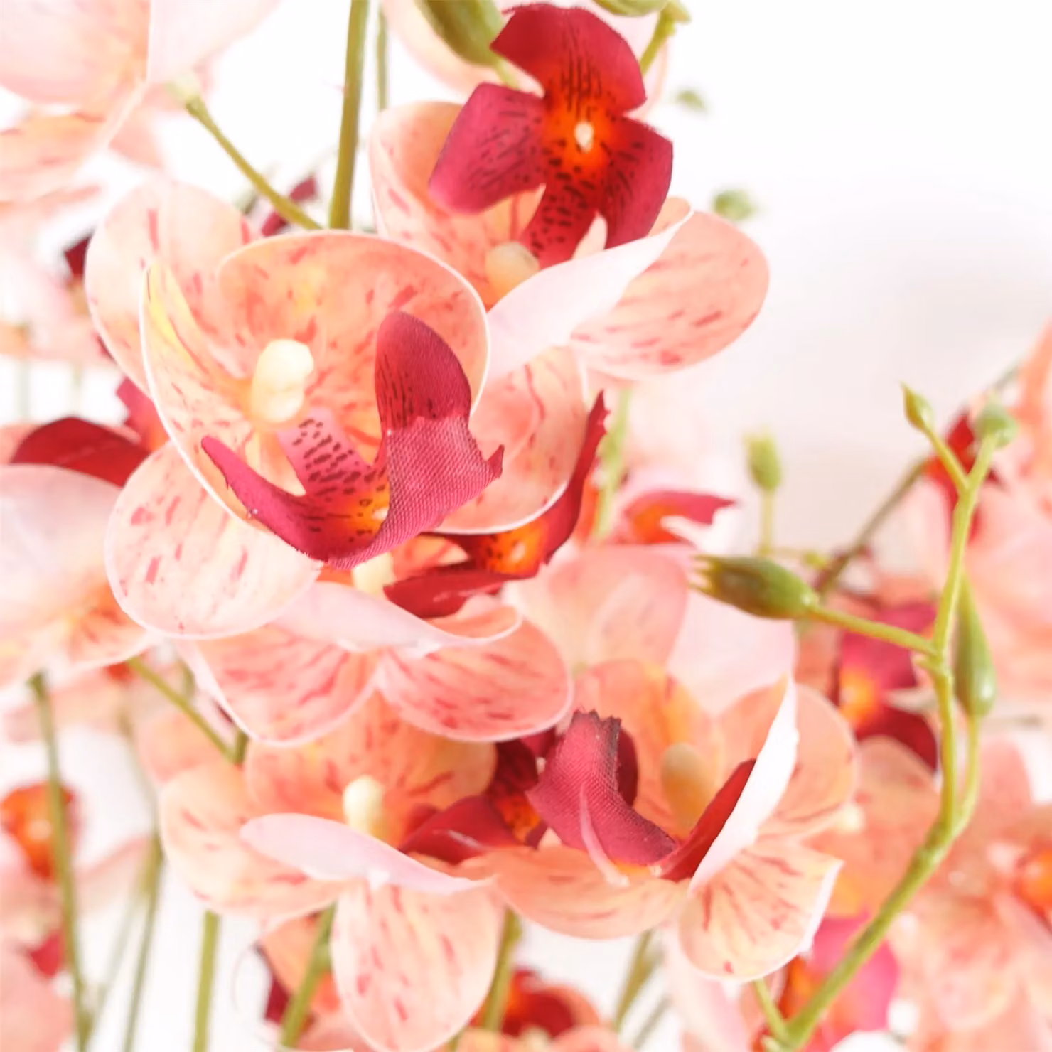 Leaf Pink Artificial Mini Orchid Stem, Height: 80 cm – 2