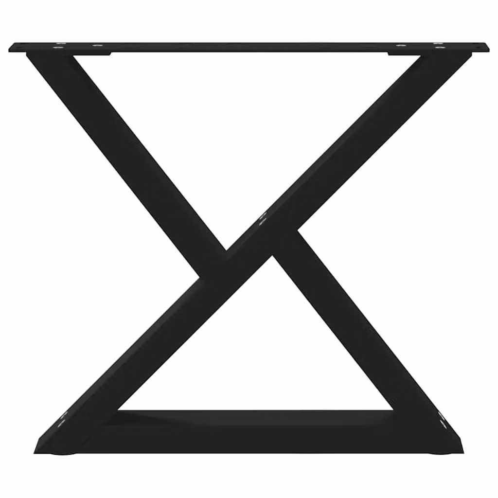 Berkfield Home Matt Black Steel Coffee Table Legs, 2 Pieces, H: 50 cm (Adjustable 42-43.3 cm) – 5
