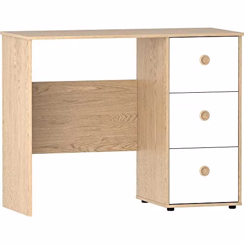 Junior Vida Neptune 3 Piece Childrens Bedroom Furniture Set in White and Oak – 3