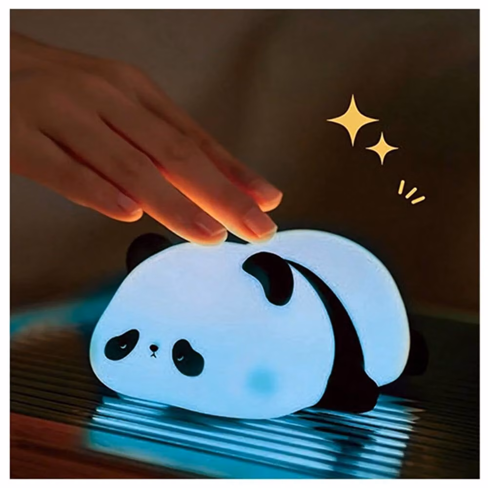 Dragodirect Panda Silicone Night Light in White with Adjustable Timer and Touch Control – 2