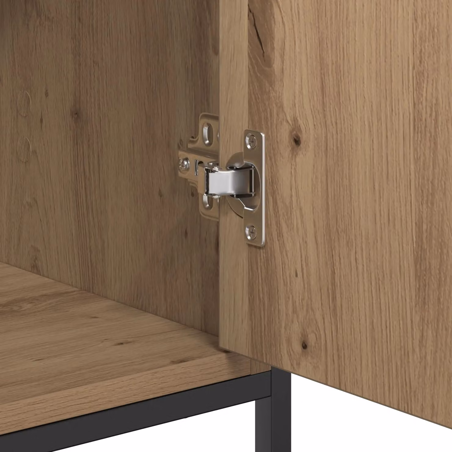 Berkfield Home Artisan Oak Sideboard in Brown, W/D/H: 70 x 30 x 80 cm – 4