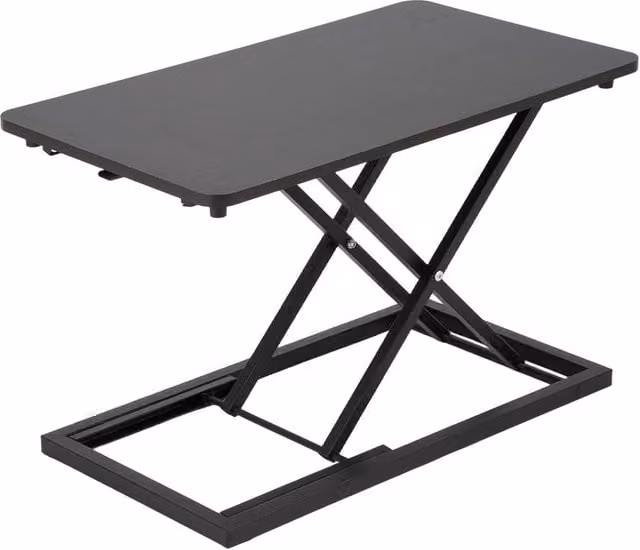 Garden Sanctuary Height Adjustable Standing Desk Converter in Black