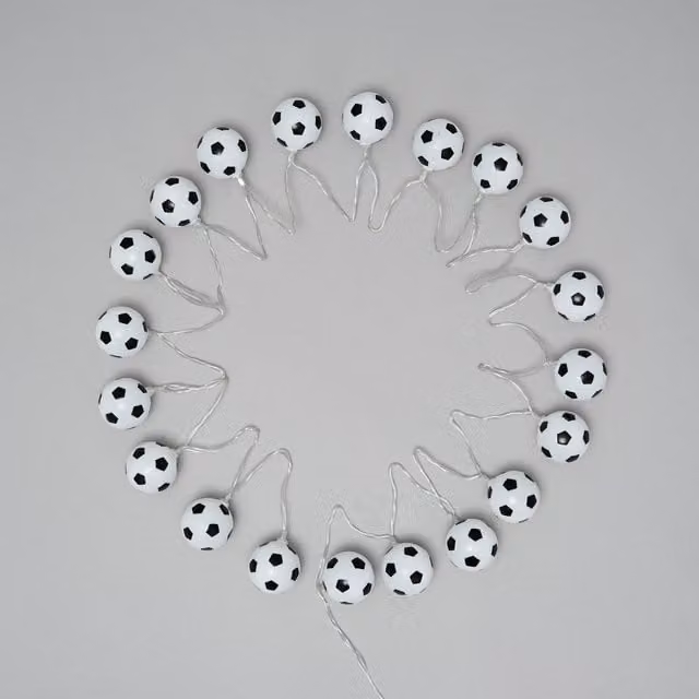 Litecraft Football LED String Lights, Multicolour