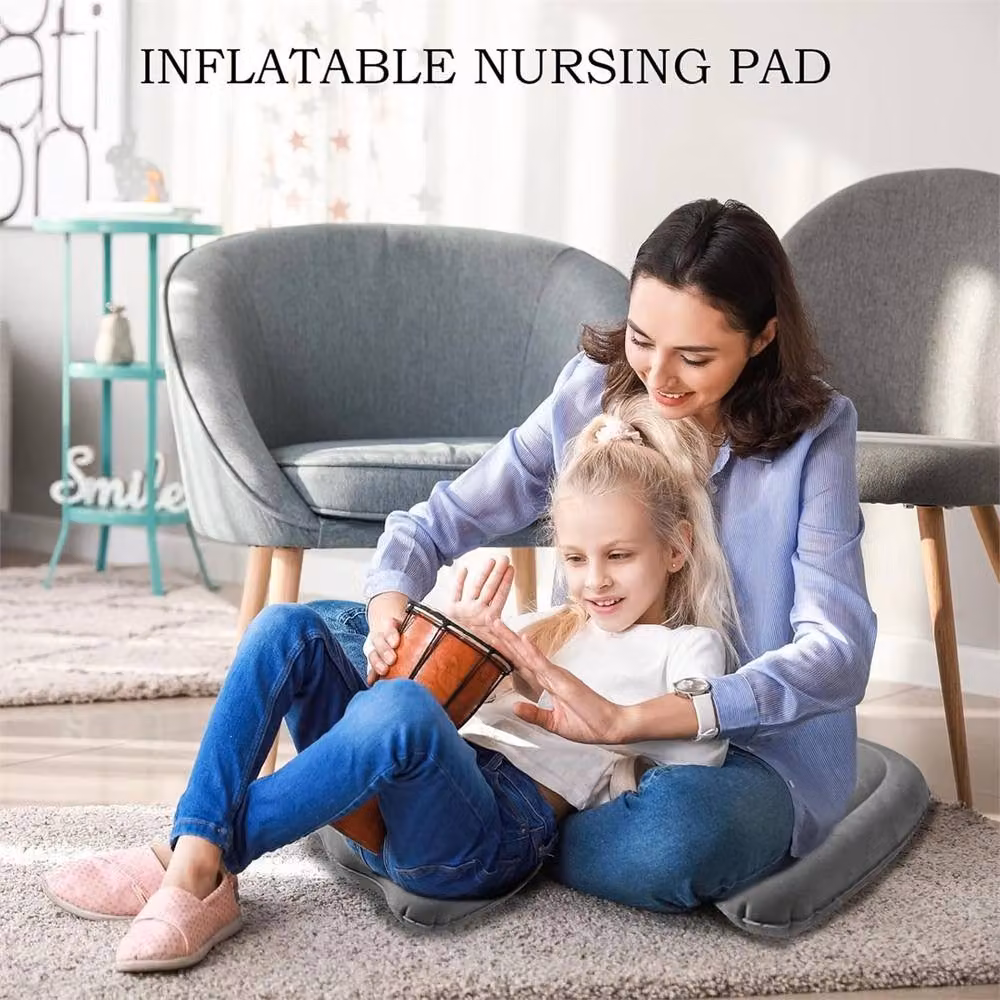 Nordara Large Grey Memory Foam Donut Cushion with Breathable Velours Cover for Pain Relief – 4