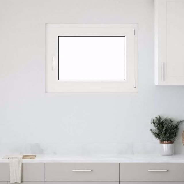 Berkfield Home RISOR Basement Tilt and Turn Window, Anthracite, W: 80 cm, H: 70 cm