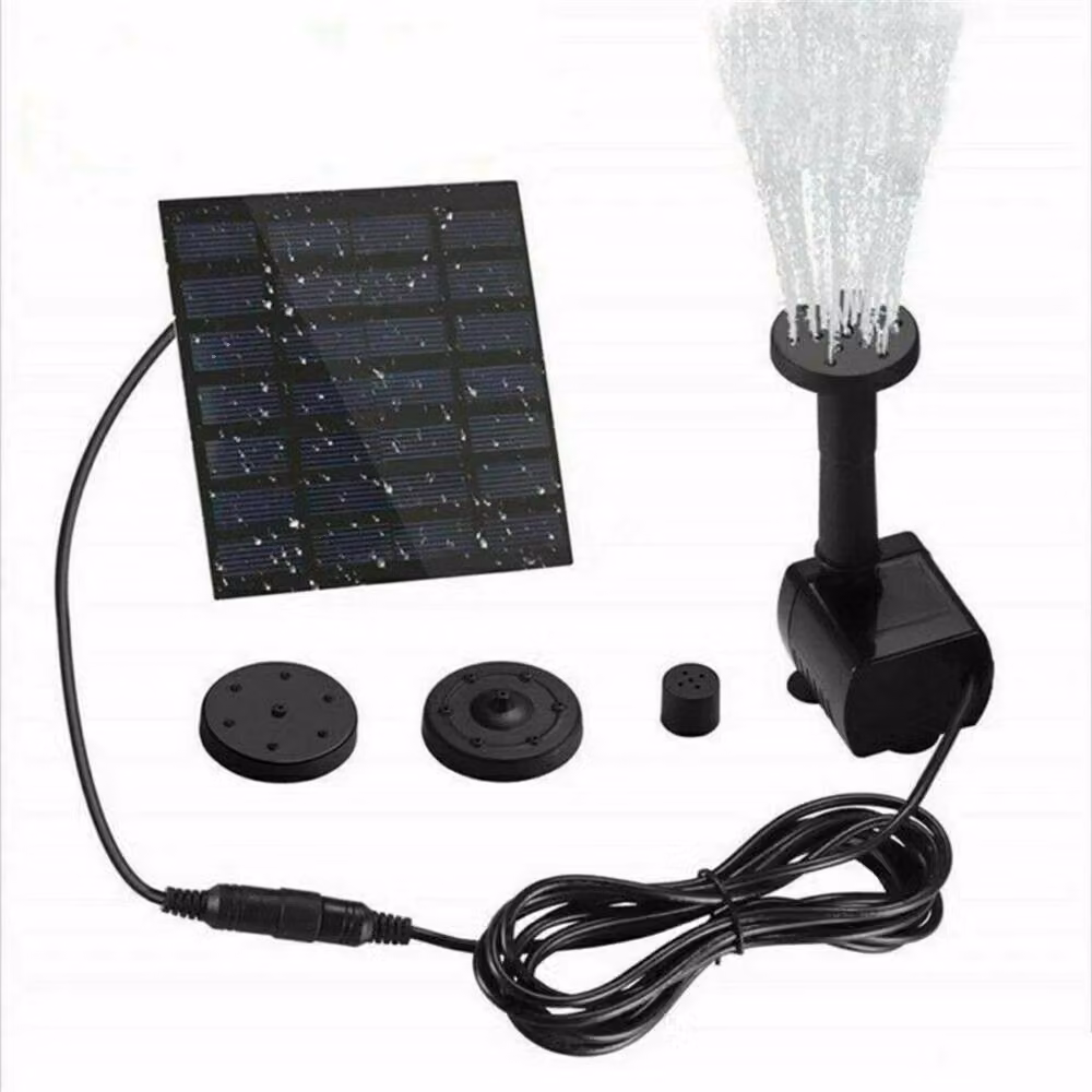 NESTLUNE Black Fountain Pump for Garden Pools, Ponds, and Aquariums, 1.4W-190L/H – 5