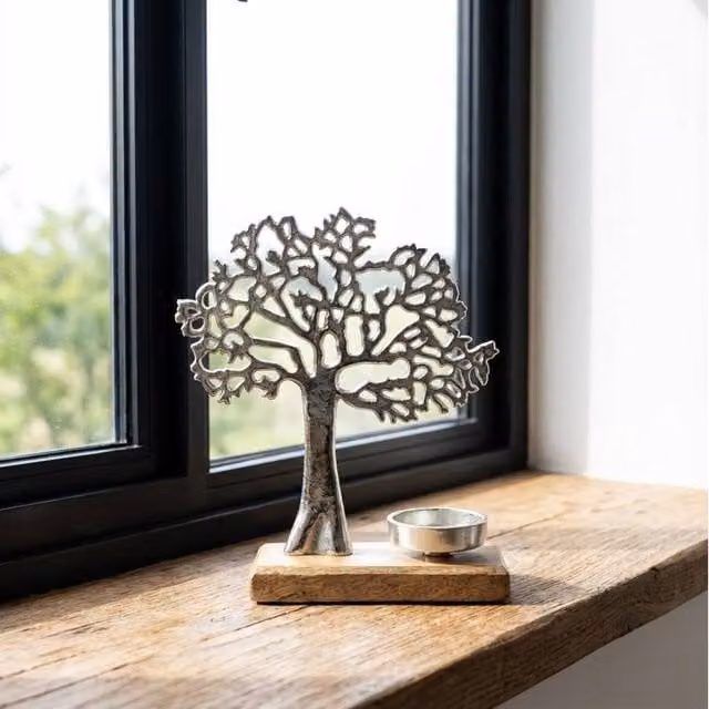 Garden Greatness Tree Of Life Multicolour Tealight Candle Holder – 1